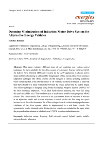 Detuning Minimization of Induction Motor Drive System for