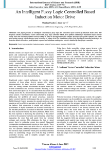 An Intelligent Fuzzy Logic Controlled Based Induction Motor Drive