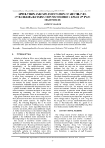 simulation and implementation of multilevel inverter based induction