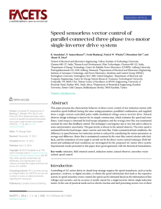 Speed sensorless vector control of parallel-connected three