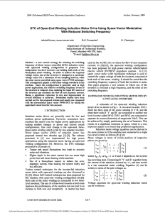 DTC of open-end winding induction motor drive using space vector