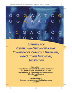 Essentials OF Genetic and Genomic Nursing: Competencies