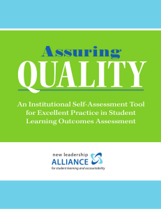 Assuring Quality - Council for Higher Education Accreditation