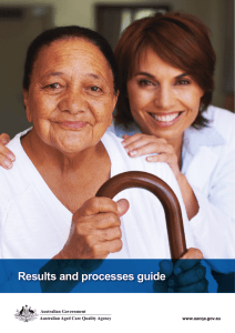 Results and processes guide - Australian Aged Care Quality Agency