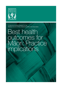 Best health outcomes for Maori - Medical Council of New Zealand