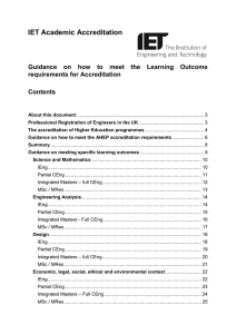 Guidance on meeting AHEP learning outcomes