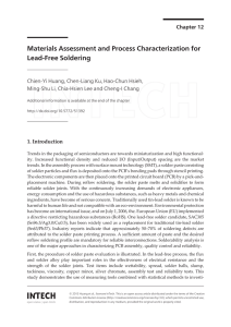 Materials Assessment and Process Characterization for