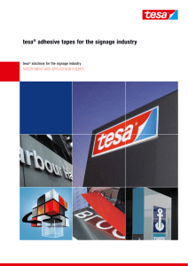 tesa® adhesive tapes for the signage industry