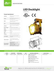 LED DockLight spec sheet