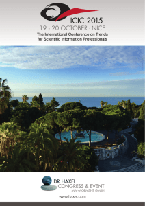ICIC 2015 - Dr. Haxel