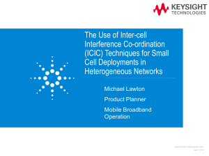 The Use of Inter-cell Interference Co