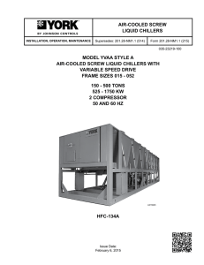 AIR-COOLED SCREW LIQUID CHILLERS