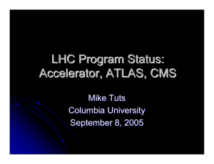 LHC Program Status: Accelerator, ATLAS, CMS