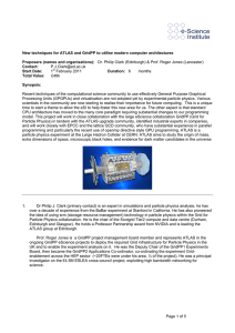 Page 1 of 5 New techniques for ATLAS and GridPP to utilise modern