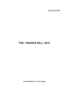 Finance Bill 2015