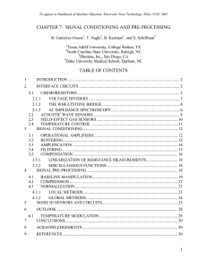 CHAPTER 7: SIGNAL CONDITIONING AND PRE