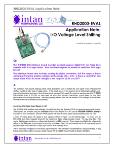 I/O voltage level shifting