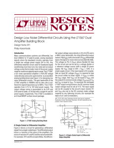 DN291 - Design Low Noise Differential Circuits