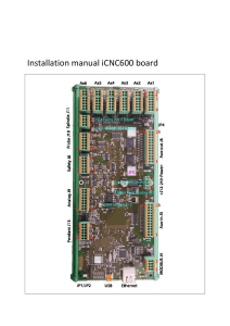 Installation manual iCNC600 board - Eding CNC