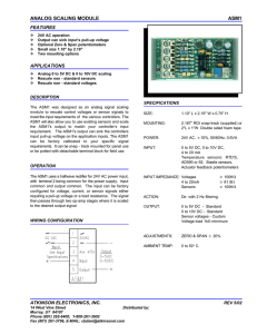 ANALOG SCALING MODULE ASM1