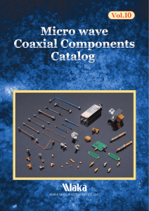 Micro wave Coaxial Components Catalog