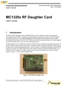 MC1320x RF Daughter Card