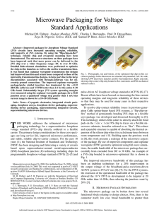 Microwave Packaging for Voltage Standard Applications