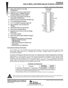 8-Bit 35 MSPS, Low-Power Analog-to-Digital