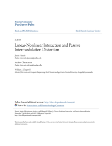 Linear-Nonlinear Interaction and Passive - Purdue e-Pubs