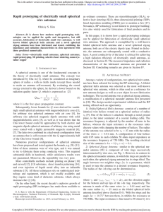 Rapid prototyping of electrically small spherical wire