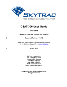 DSAT-300 User Guide