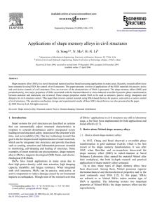 Applications of shape memory alloys in civil structures