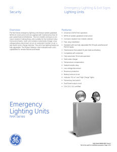 Emergency Lighting Units