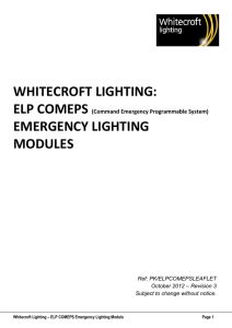 WHITECROFT LIGHTING: EMERGENCY LIGHTING MODULES