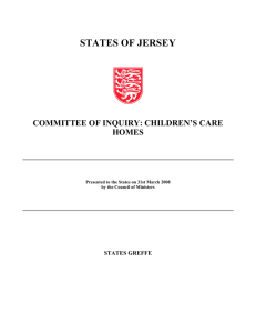 Committee of Inquiry - children`s care homes
