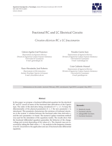 Fractional RC and LC Electrical Circuits - SciELO