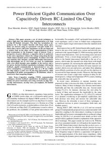 Power Efficient Gigabit Communication Over Capacitively Driven RC