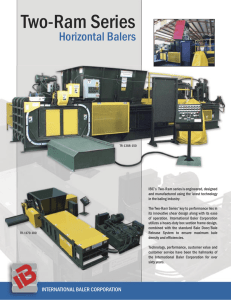 New TR Brochure - International Baler Corporation