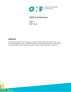 SDN Architecture 1.1 - Open Networking Foundation