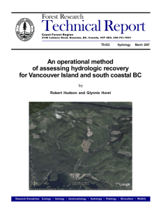 Technical Report Forest Research