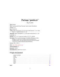 Package `gamlss.tr`