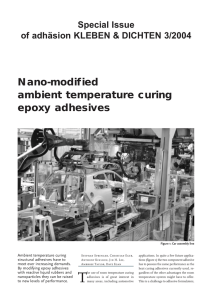 Nano-modified ambient temperature curing epoxy adhesives