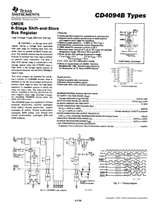 CD4094B (Rev. B) - Texas Instruments