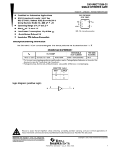 Single Inverter Gate (Rev. A)