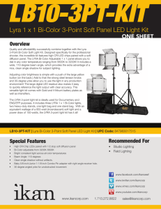 Lyra 1 x 1 Bi-Color 3-Point Soft Panel LED Light Kit