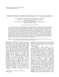 Seismic performance evaluation methodologies for civil engineering