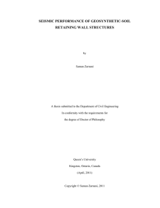 seismic performance of geosynthetic