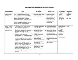 Van Buren County Health Improvement Plan