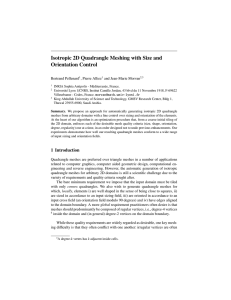 Isotropic 2D Quadrangle Meshing with Size and Orientation Control