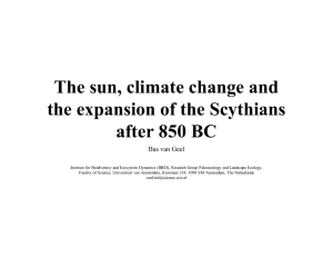 The sun, climate change and the expansion of the Scythians after